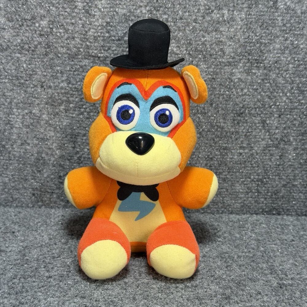 FNAF Security Breach Glamrock Freddy 8 Inch Plush Animal Funko 2020 W/ Top Hat